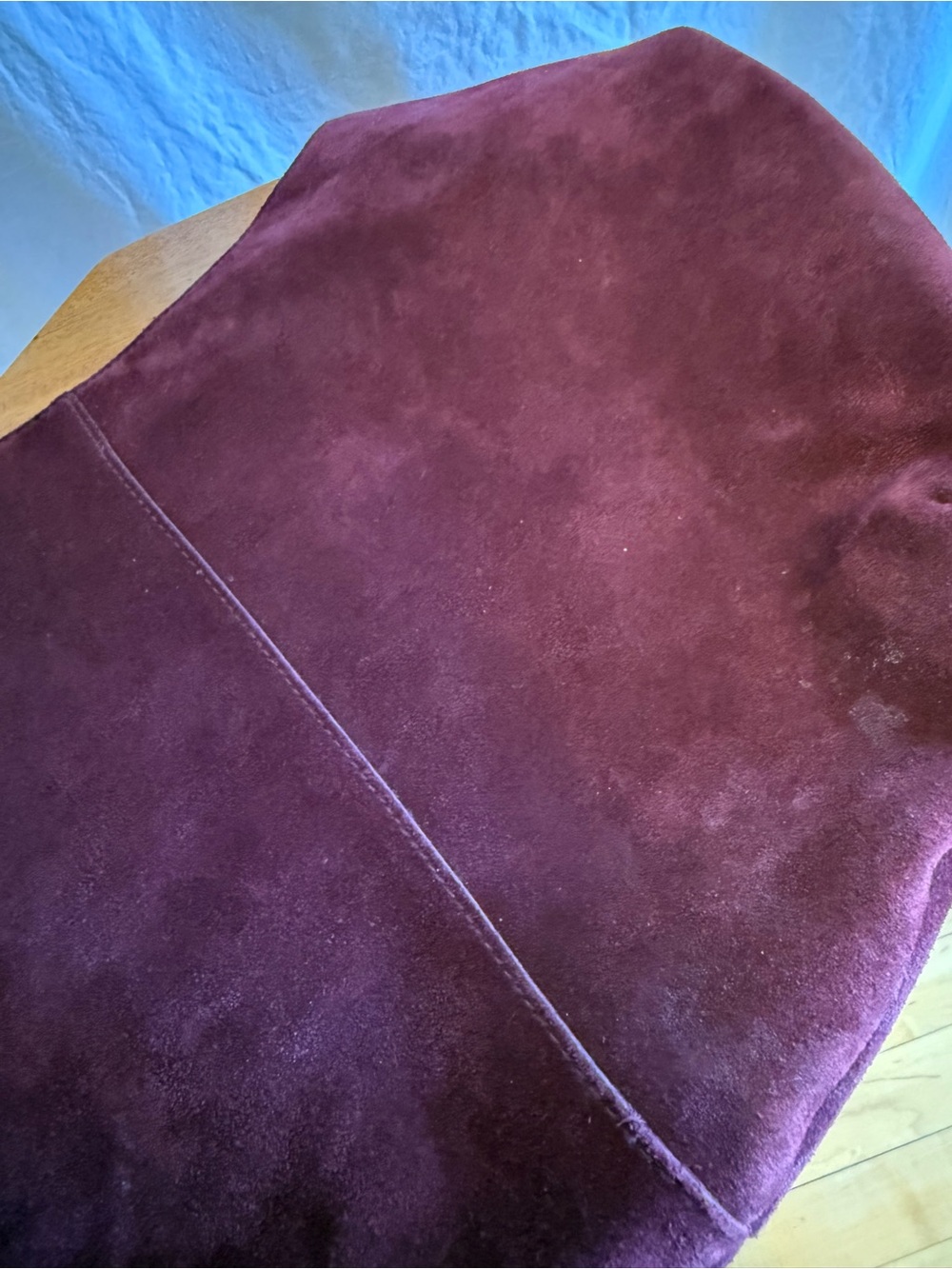 J. Crew Burgundy Suede Crescent Shoulder Bag - Picture 6 of 7